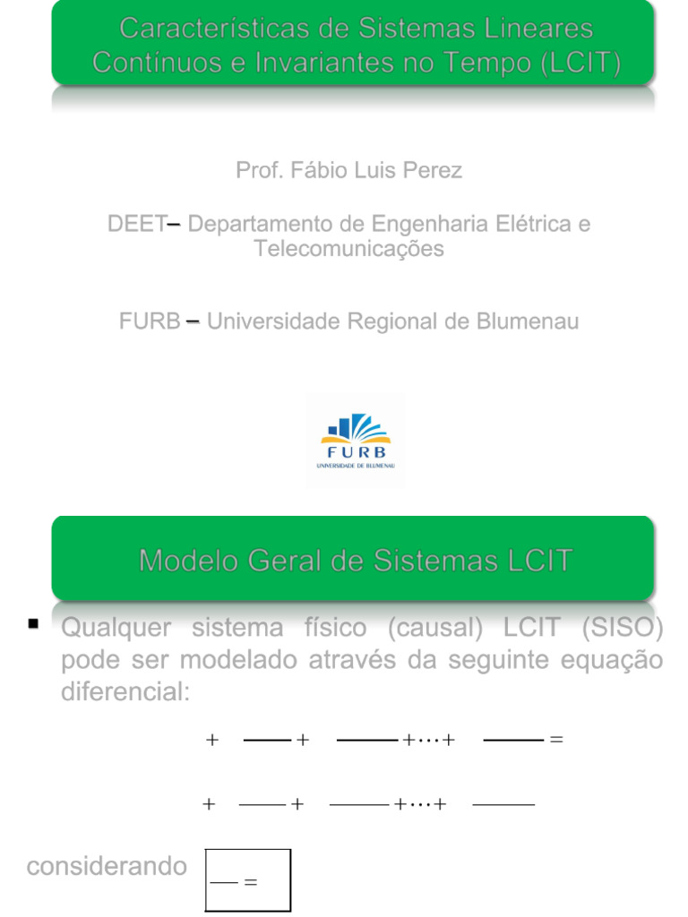 Estabilidade BIBO em Sistemas LCIT | PDF | Convolução | Matemática aplicada