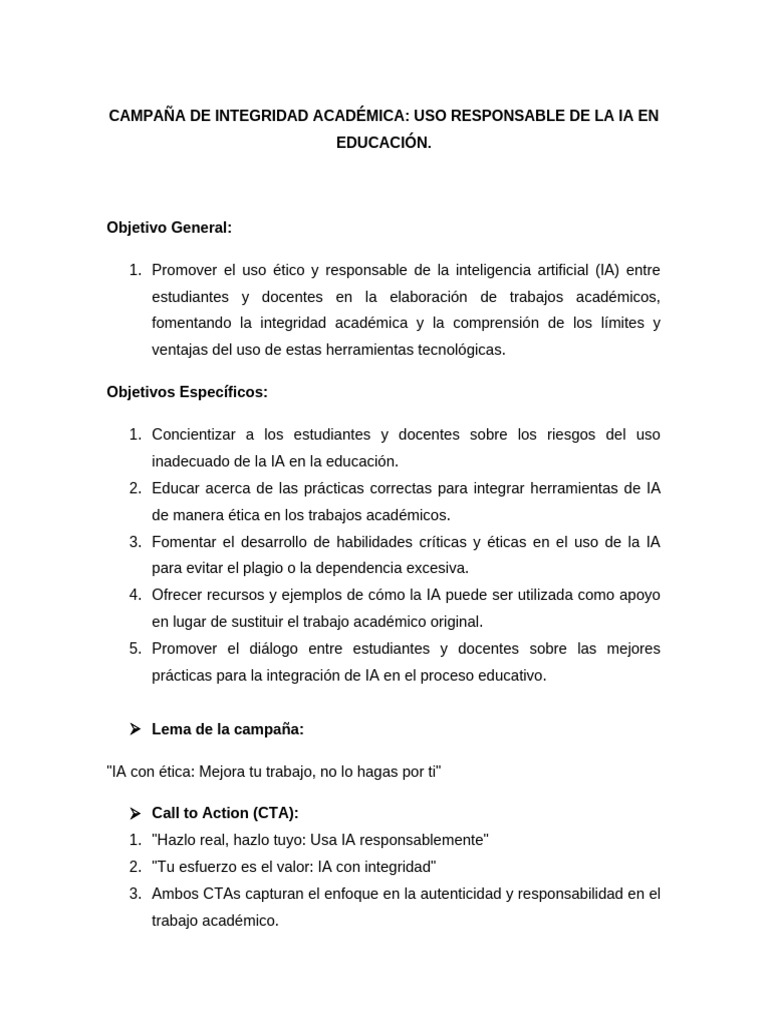 Uso Ético de IA en Educación | PDF | Inteligencia artificial ...