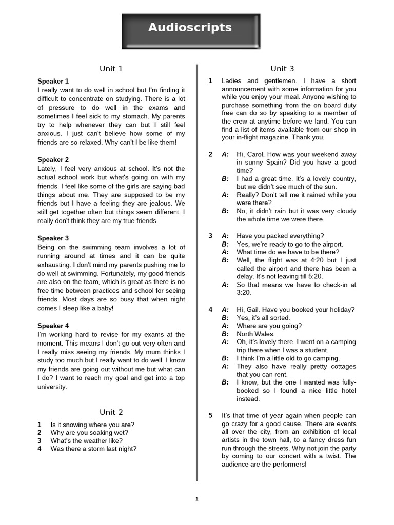 09 Onscreen 3 Units Audios Pdf