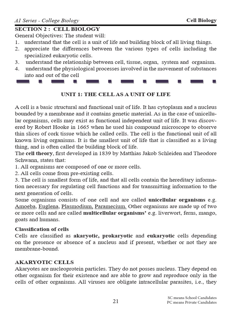 Cell Biology: Understanding Cells and Viruses | PDF | Cell (Biology ...