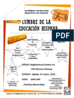 Hispanic Forum Flyer in Spanish