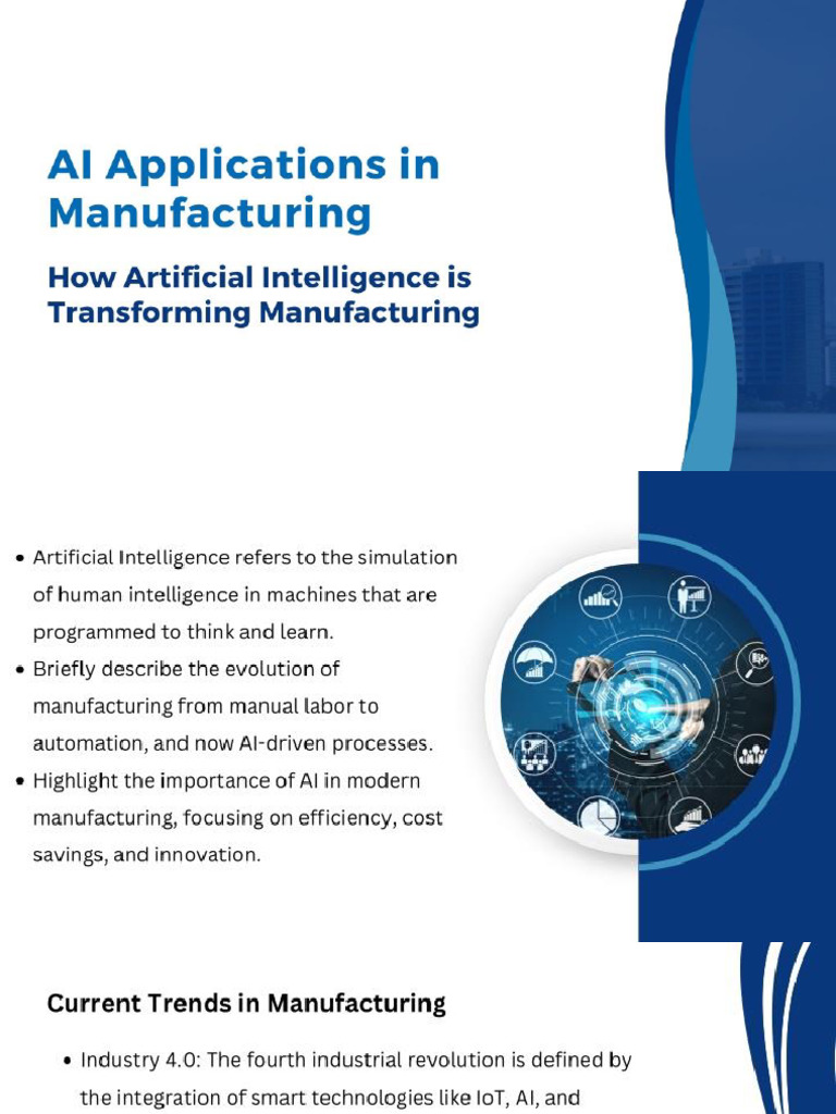 AI in Manufacturing | PDF
