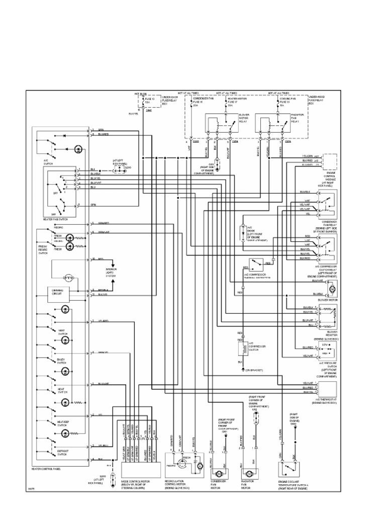 1997 Honda Civic del Sol Wiring Diagrams PDF Front Wheel