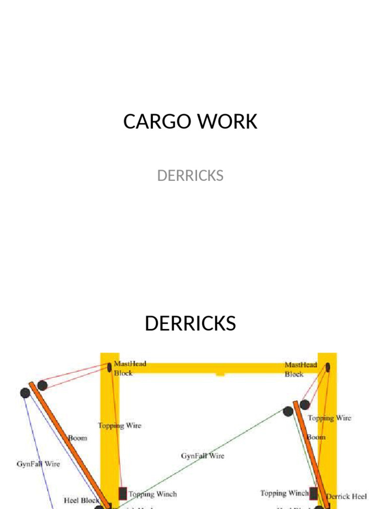 Cargo Work Derricks | PDF | Crane (Machine)