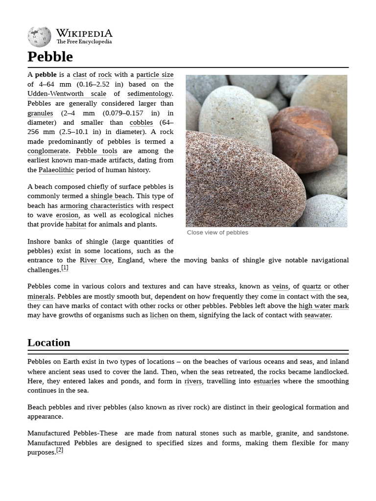 How Pebbles Are Formed | PDF | Earth Sciences | Physical Geography