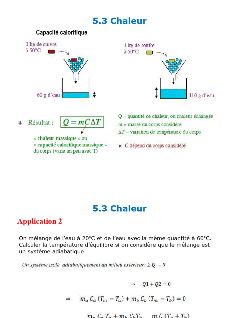 Chaleur Latente de Vaporisation de l'Eau | PDF | Chaleur | Enthalpie de ...