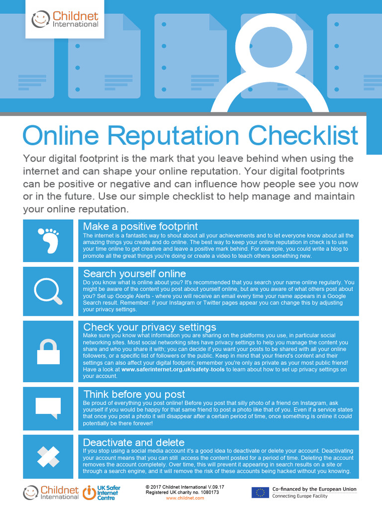 Online Reputation Management Checklist | PDF