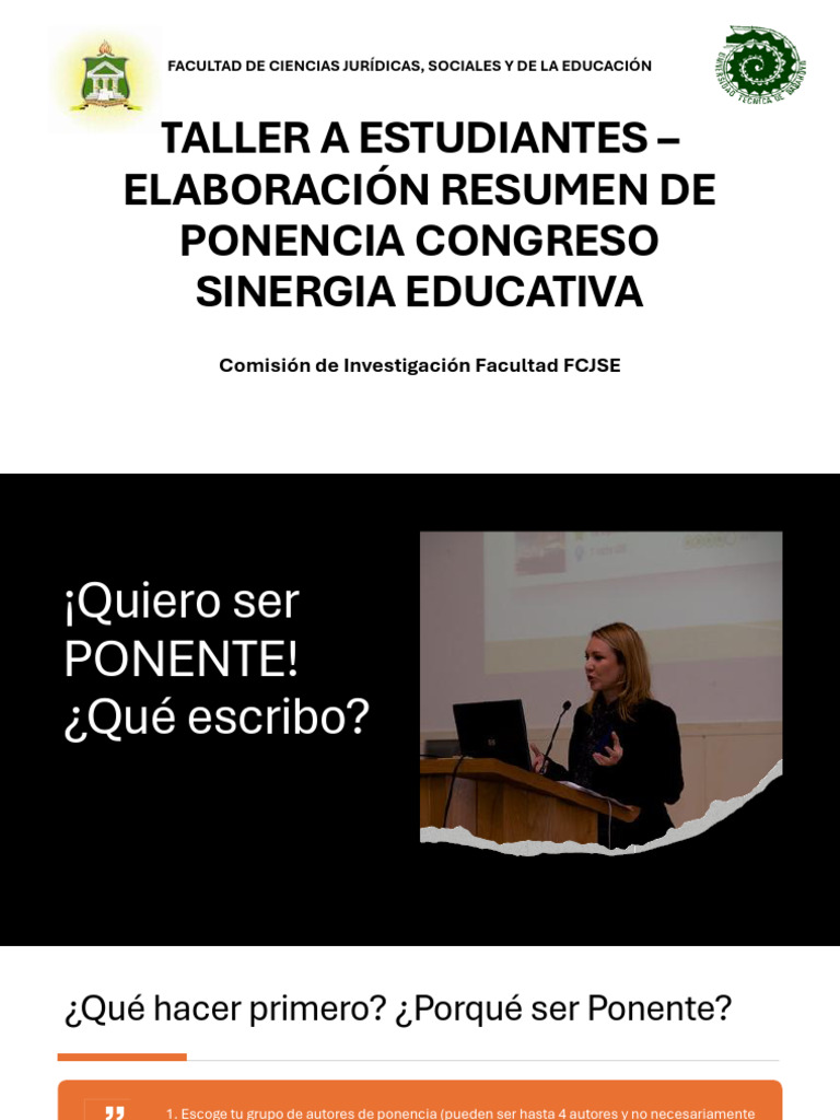 Taller de Resumen para Ponencias Educativas | PDF | Hipótesis | Teoría