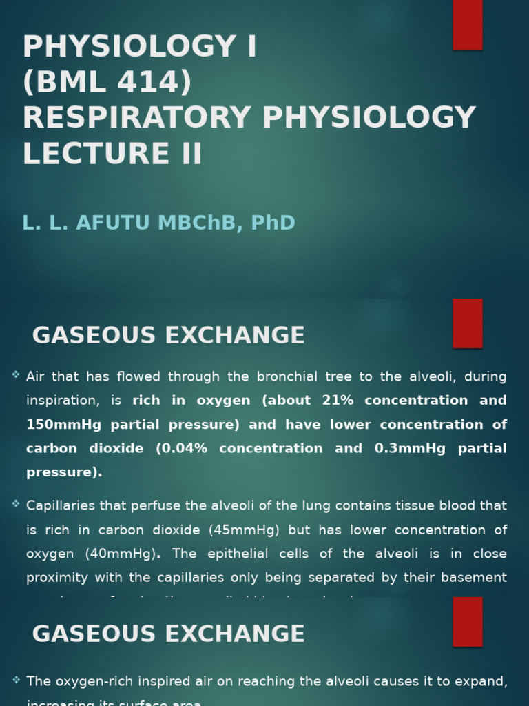 Respiratory Physiology and Diseases Overview | PDF | Respiratory ...