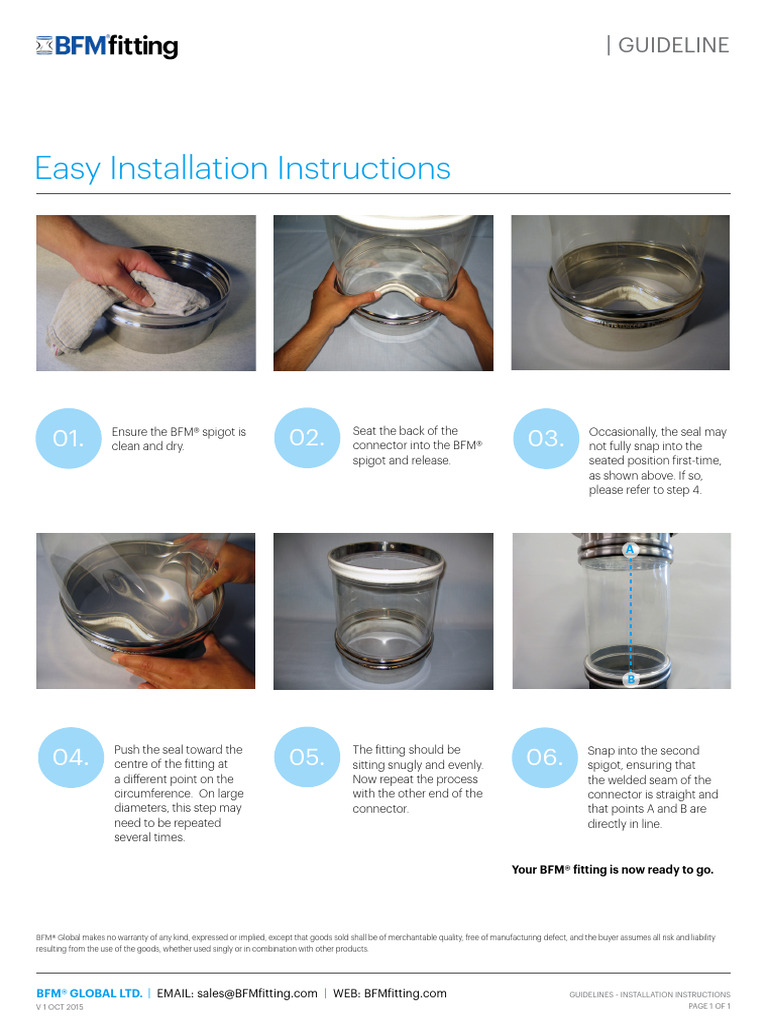 BFM® Fitting Installation Guide | PDF | Private Law