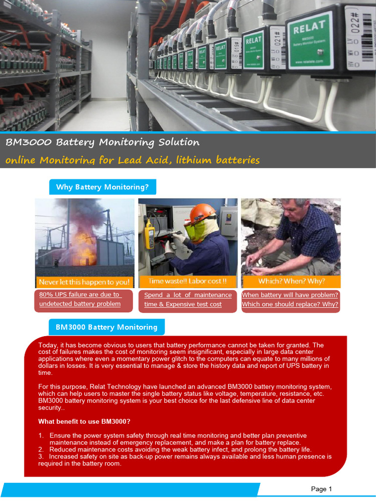 BM3000 Battery Monitoring System Overview | PDF | Sensor | China