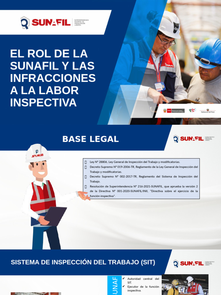 Infracciones a la Labor Inspectiva de SUNAFIL | PDF