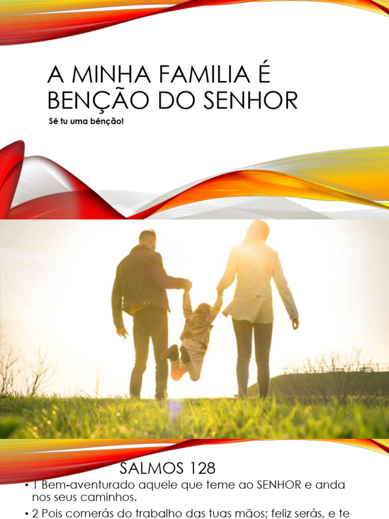 A Minha Familia É Benção Do Senhor | PDF | Bênção | Crença e doutrina ...