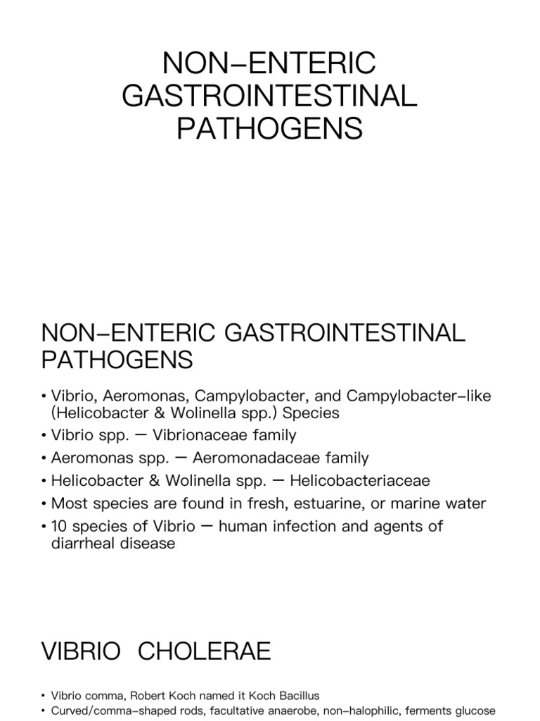 Non Enteric Gastrointestinal Pathogens | PDF | Pseudomonas Aeruginosa ...