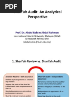 Shariah Audit An Analytical Perspective