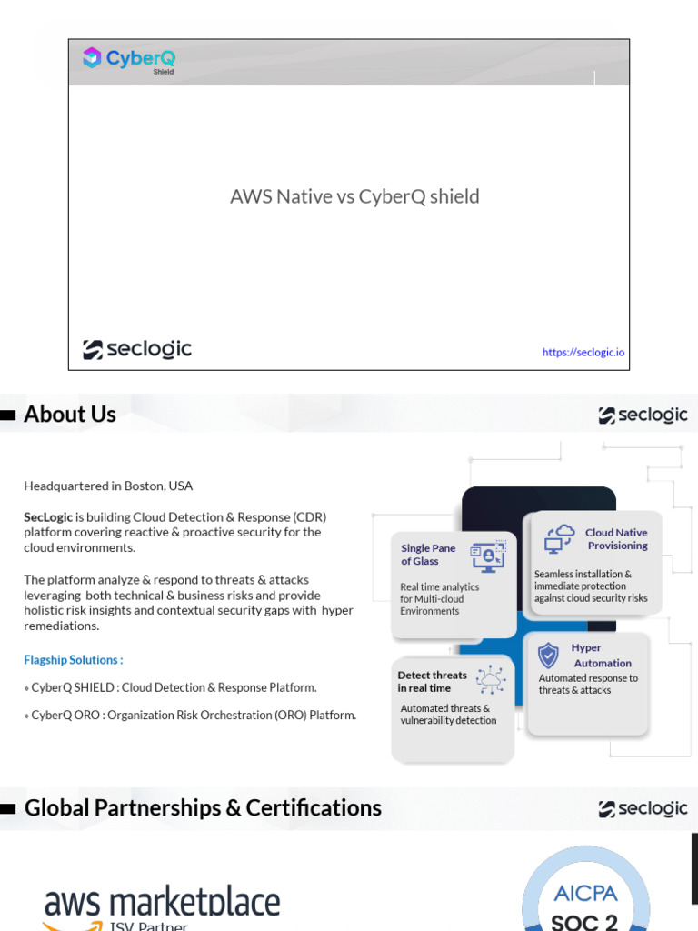 Cloud Native Vs CyberQ Shield Comparison - Dec-24 | PDF | Cloud ...