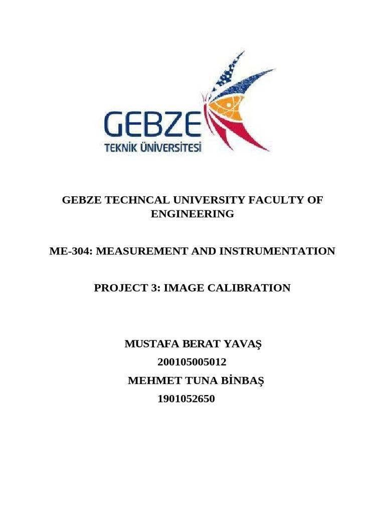 Me 304 Measurment and Instrumentation Project 3 | PDF | Pixel | Length