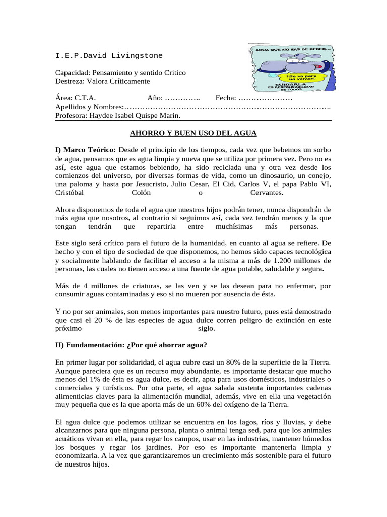 Ahorro y Uso Eficiente del Agua | PDF | Agua | Riego