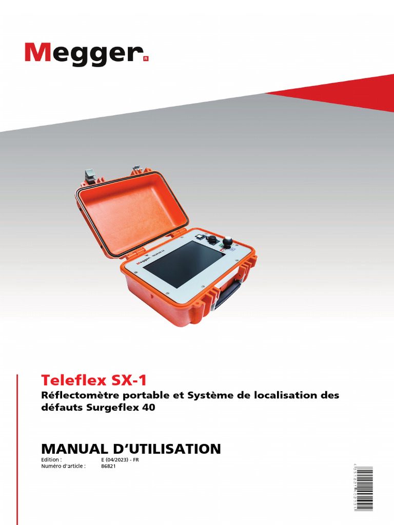 Manuel d'utilisation Teleflex SX-1 | PDF | Sécurité | Pile rechargeable