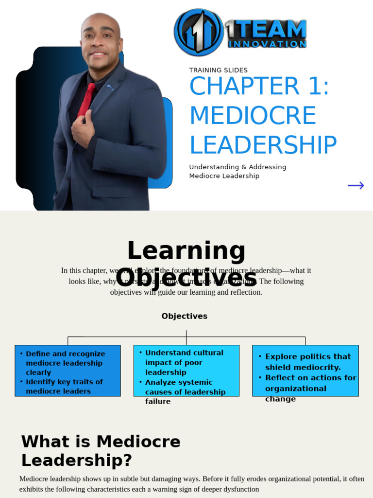 Understanding Mediocre Leadership Traits | PDF | Leadership ...