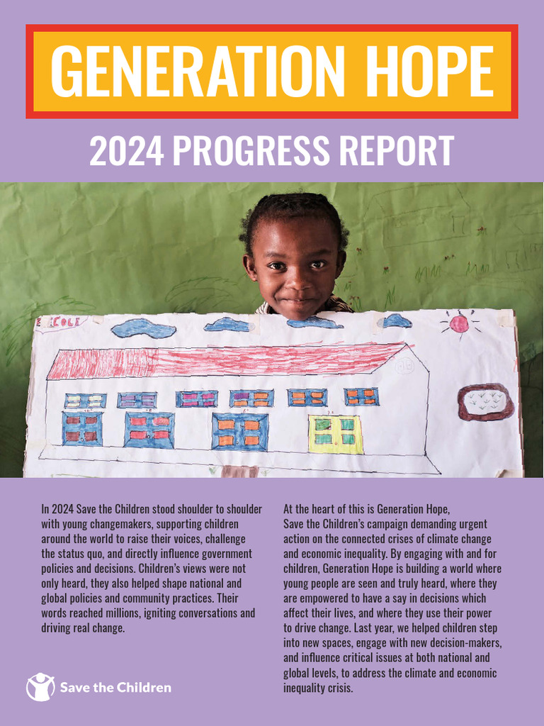 Generation Hope 2024 Progress Report - ENG Final Online | PDF | Climate ...