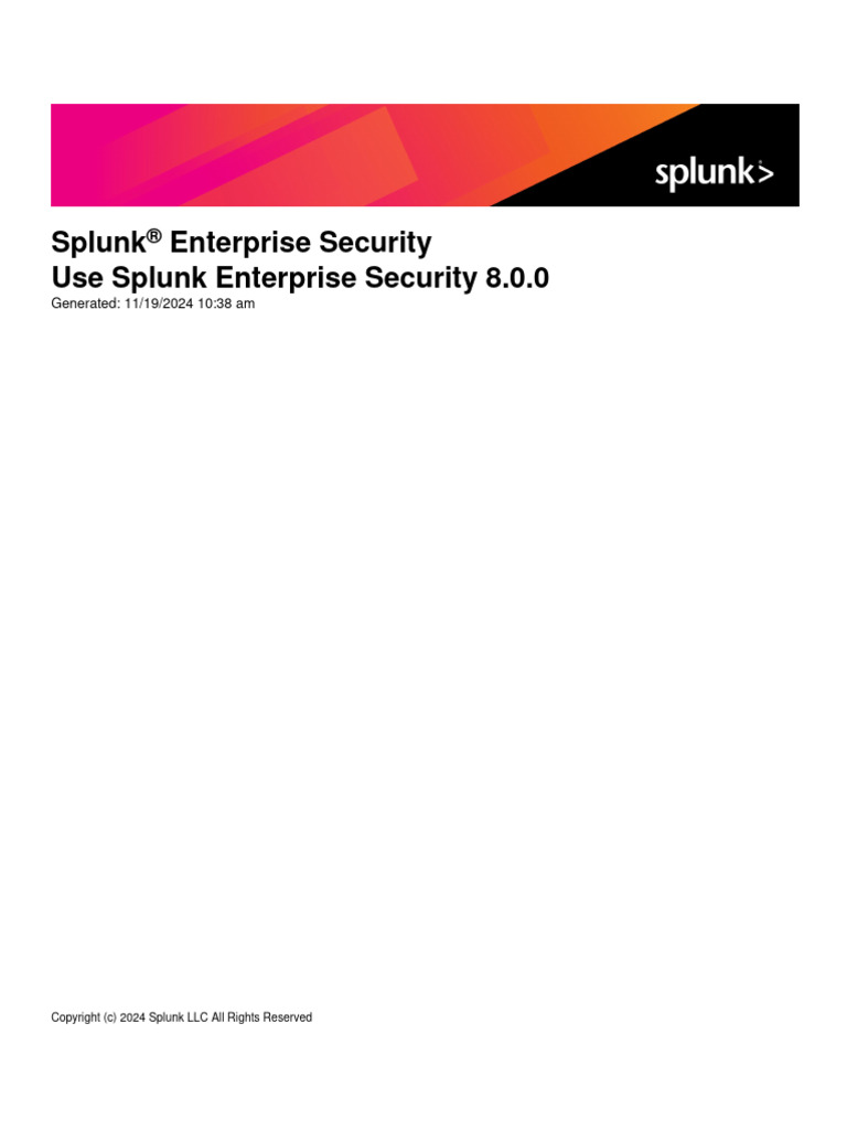 Accessing Splunk Enterprise Security 8.0 | PDF | Computer Security ...