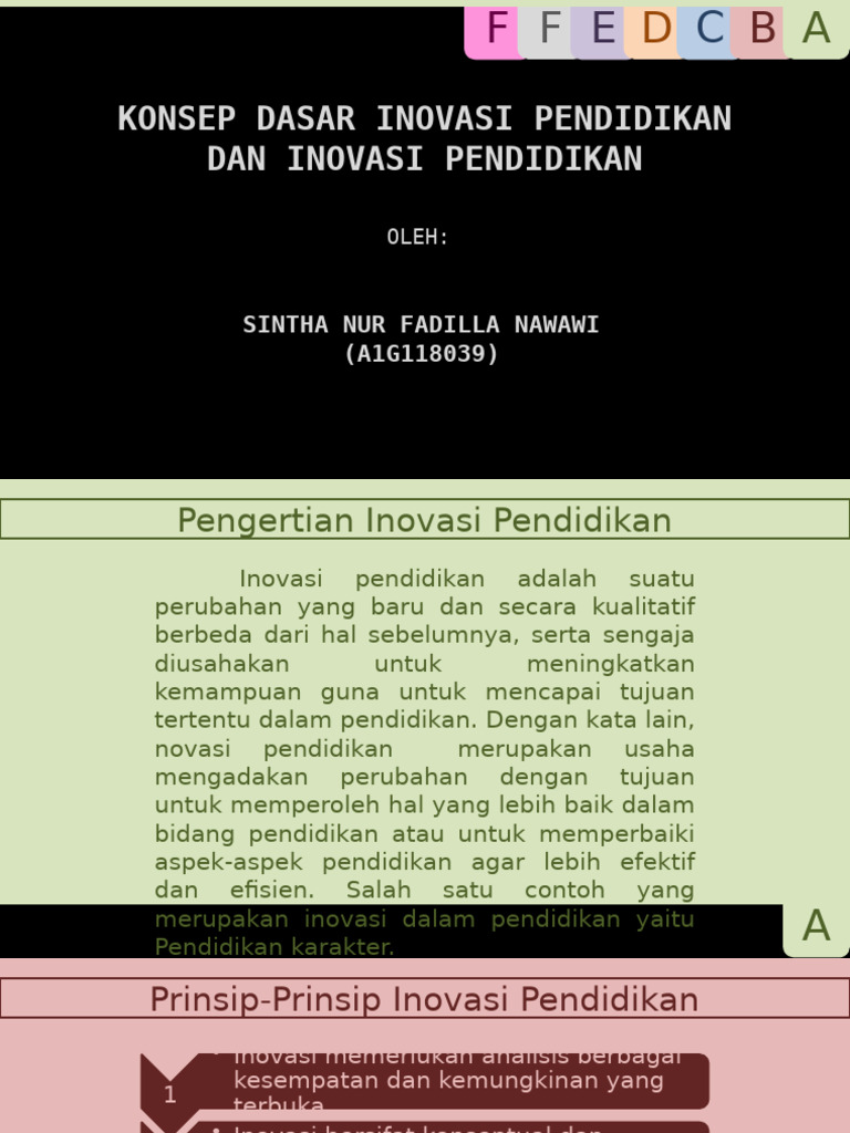 3.konsep Dasar Inovasi Pendidikan Dan Inovasi Pendidikan | PDF