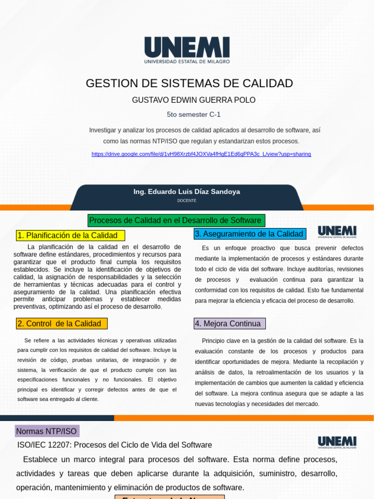 Procesos de Calidad en Software ISO | PDF | Software | Calidad (comercial)
