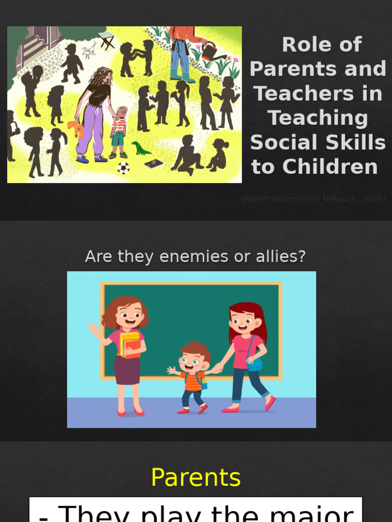 Parents and Teachers: Social Skills Guide | PDF | Teachers | Classroom