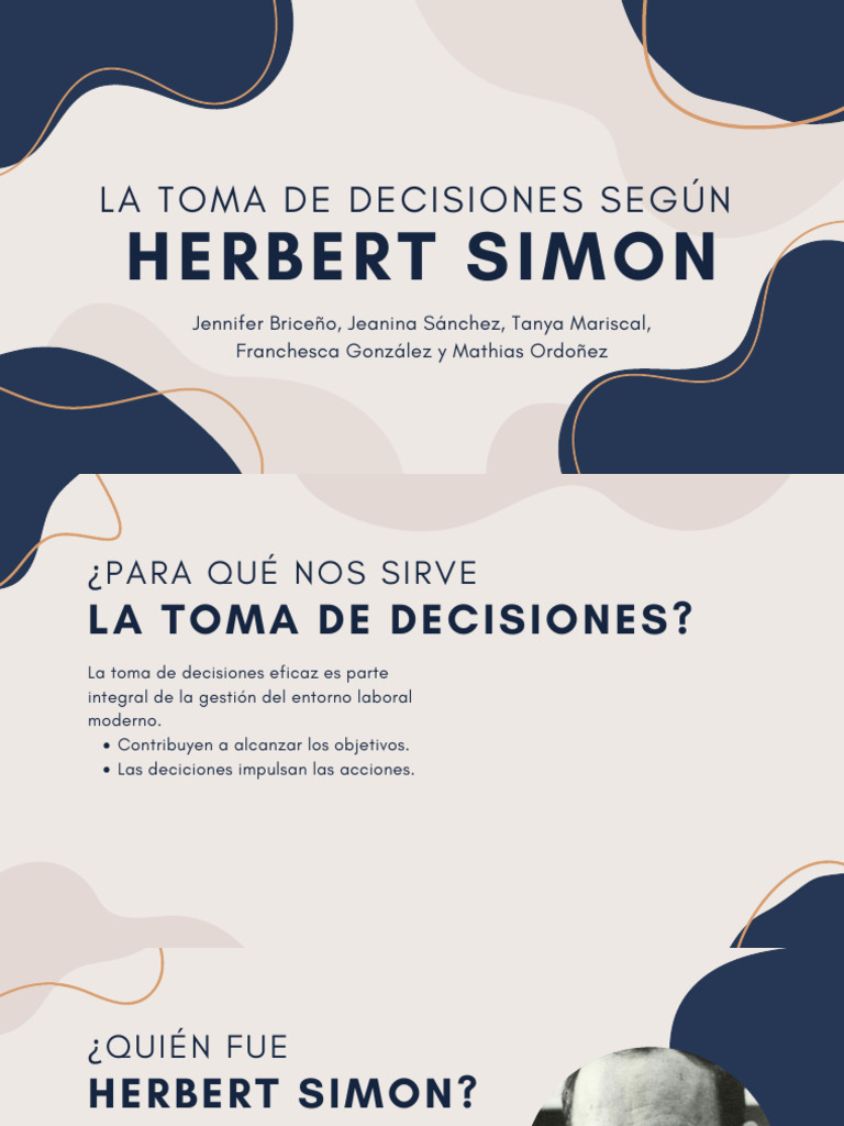 La Toma de Decisiones según Herbert Simon | PDF