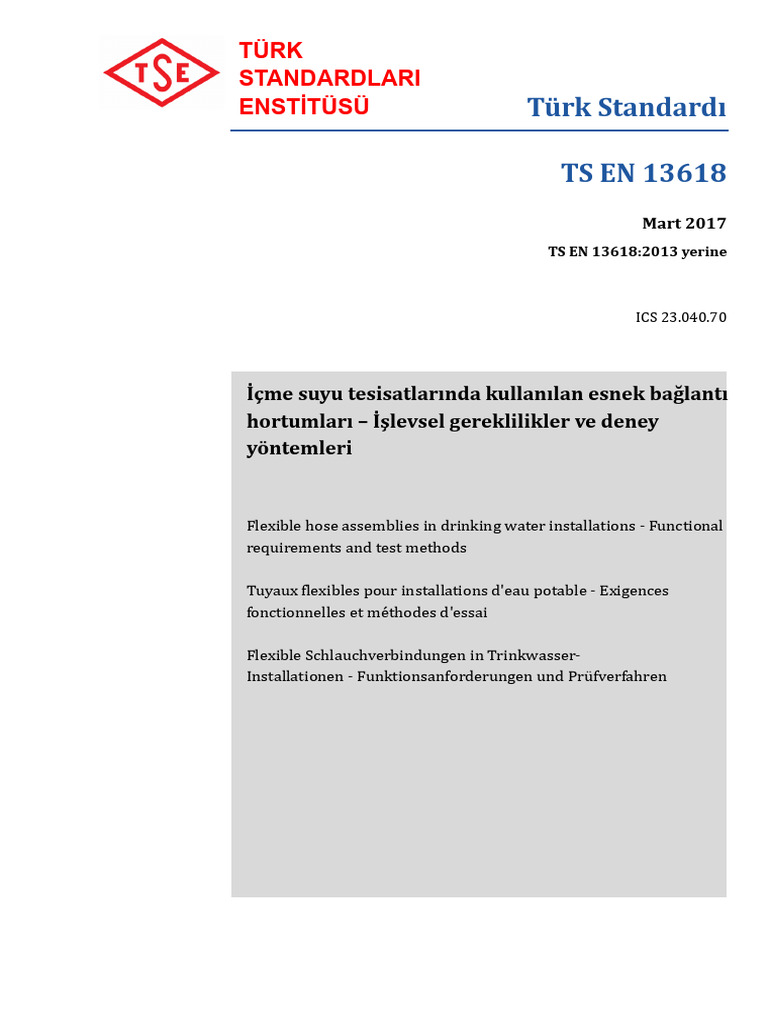 TS en 13618 | PDF