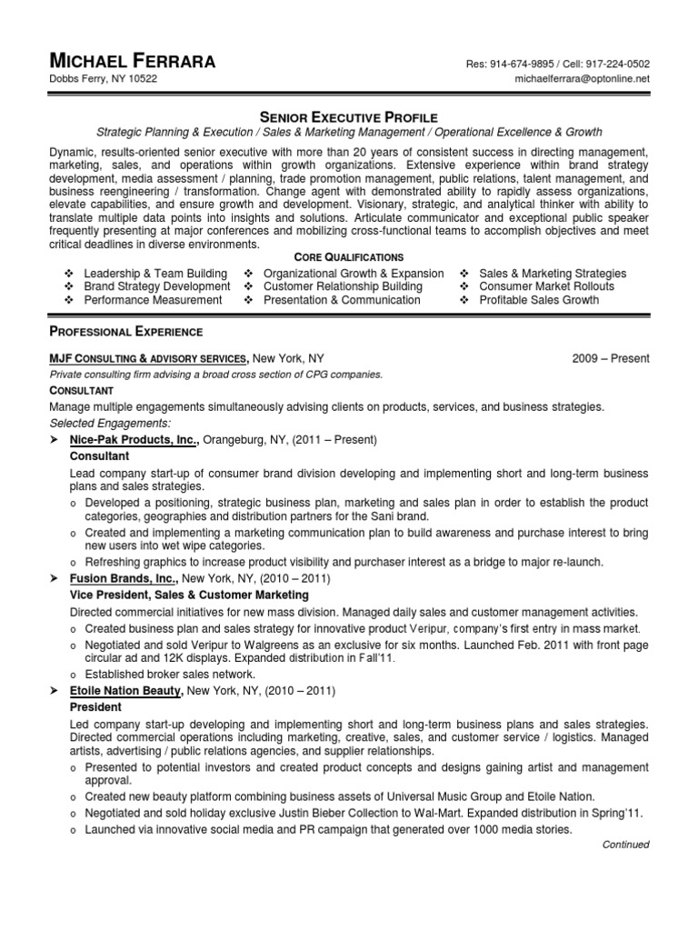 Senior Vice President Marketing - 1578929271