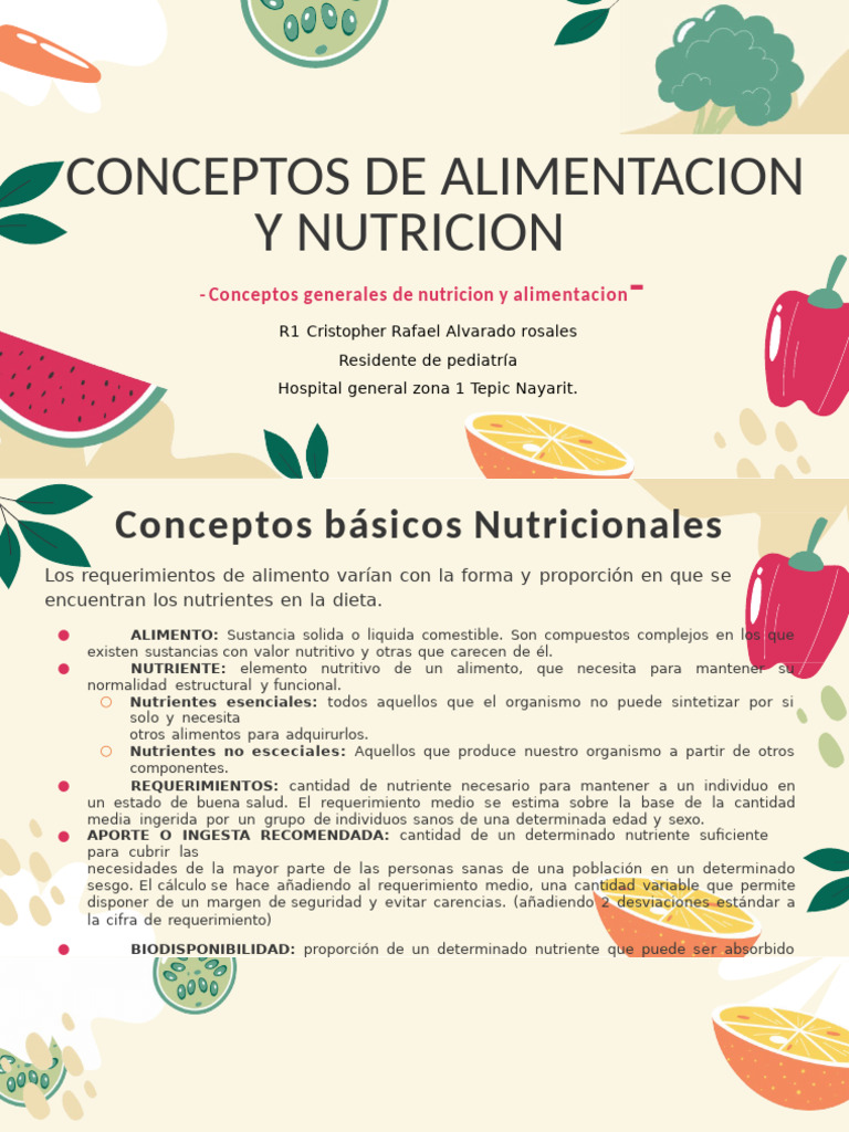 Conceptos Clave de Nutrición | PDF | Nutrición | Dieta y nutrición