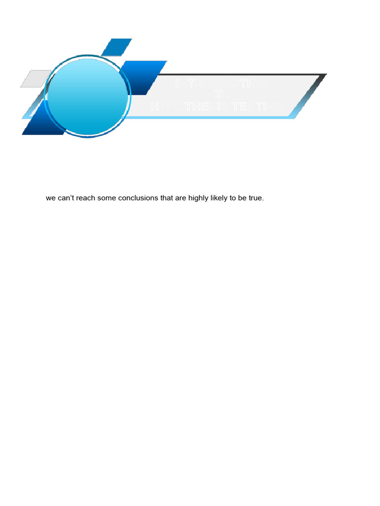 Understanding Hypothesis Testing Basics | PDF | Statistical ...