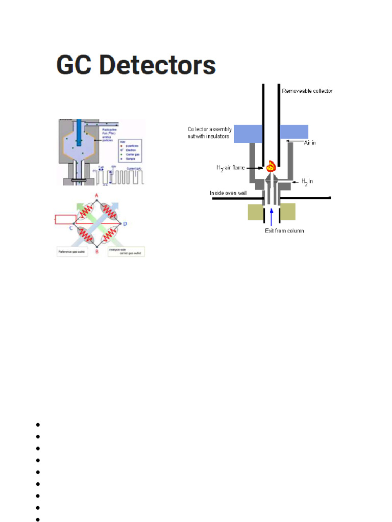 Types of GC Detectors Explained | PDF | Mass Spectrometry | Gas ...