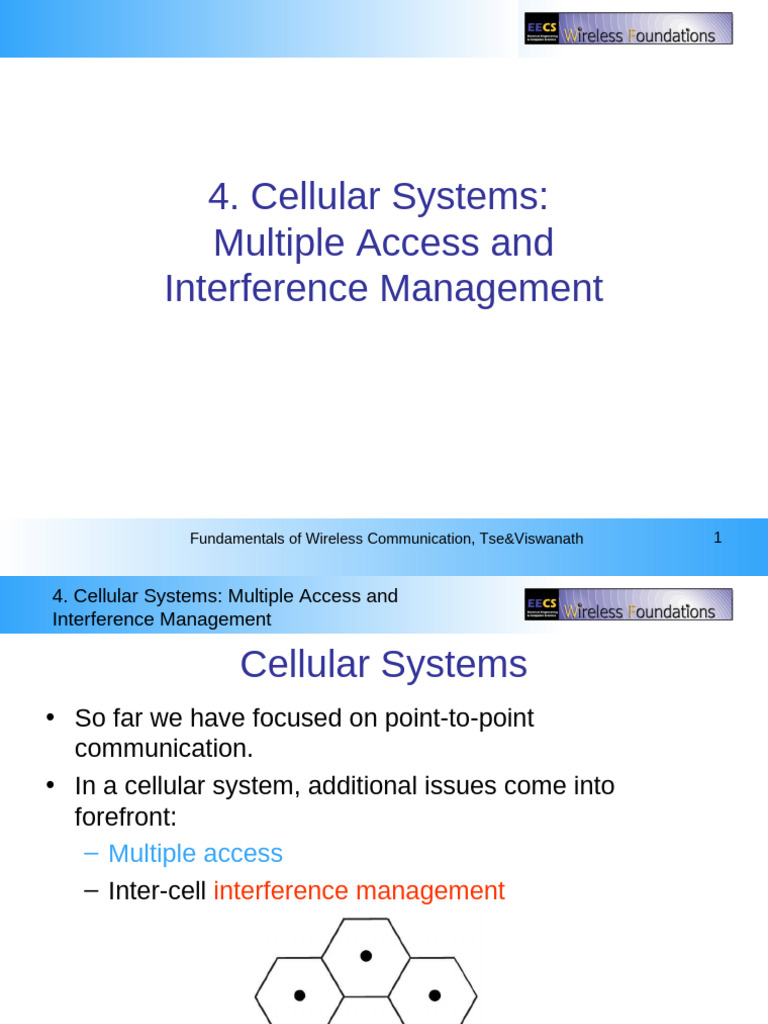 Powerpoint Slides - Chapter 4 | PDF | Cellular Network | Channel Access ...