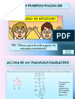 Ecuacion Altura Del Triangulo Equilatero