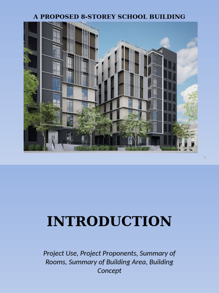 Proposed 8-Storey School Building Plan | PDF | Elevator | Wall
