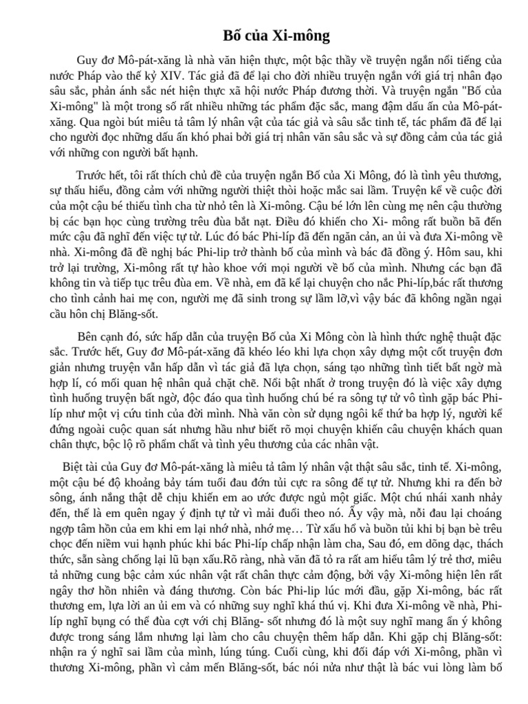 Bố Của Xi-Mông 2.0 | PDF