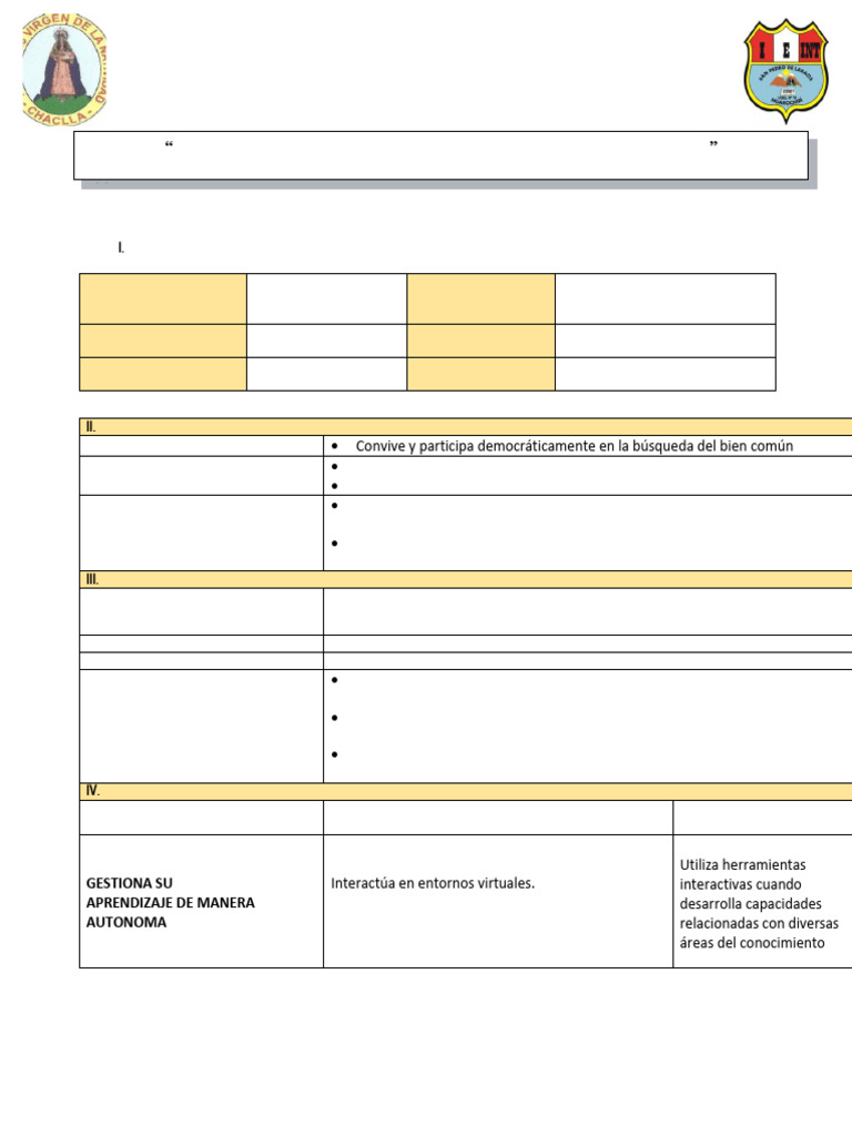 Sesion de Aprendizaje 1 - DPCC 1° y 2° | PDF | Enseñando | Aprendizaje