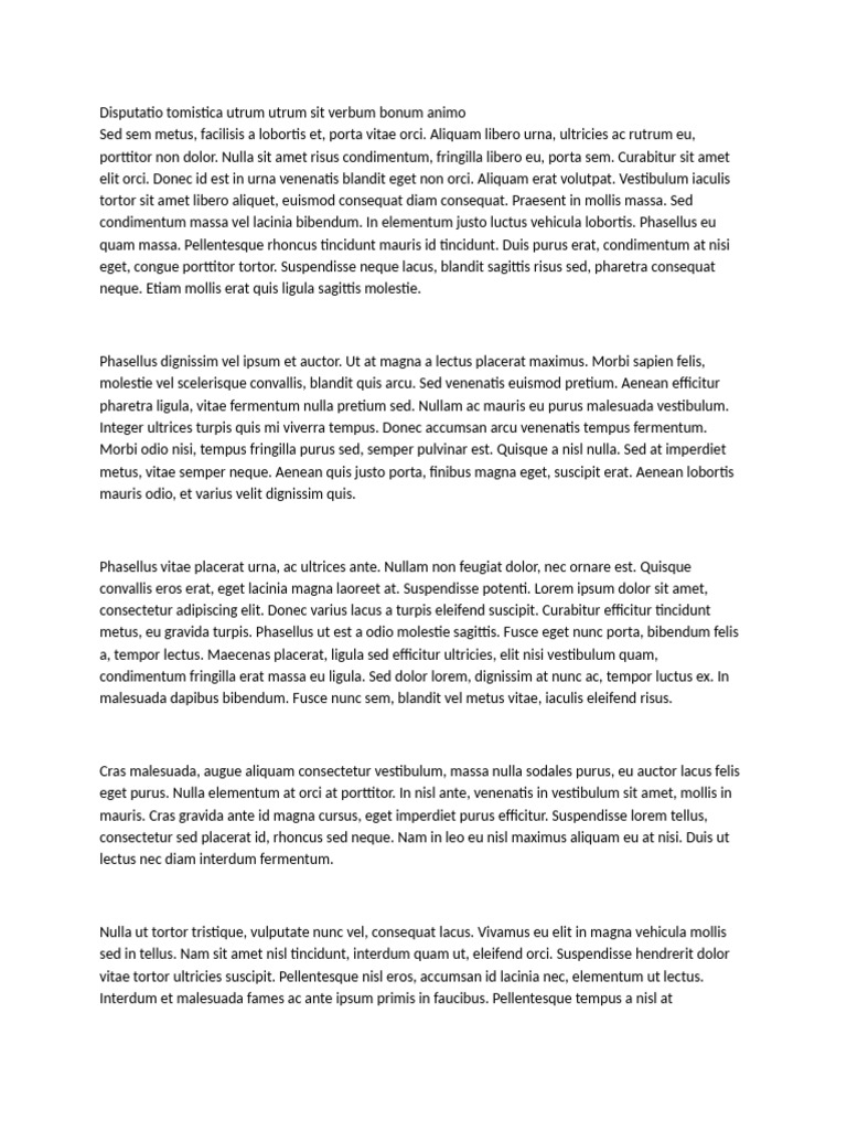 Disputatio Utrum | PDF