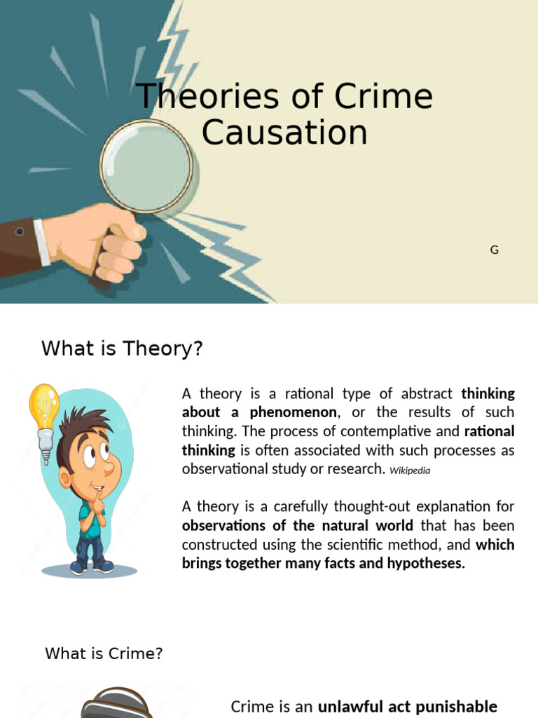 Understanding Crime Causation Theories | PDF | Crimes | Crime & Violence