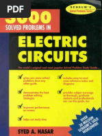 3000 Solved Problems in Electrical Circuits | PDF