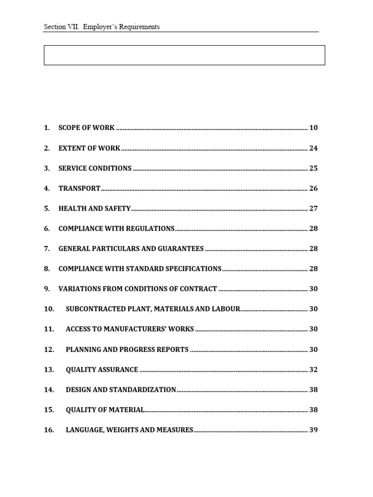 Employer's Requirements: Supply Scope | PDF | Electric Power ...