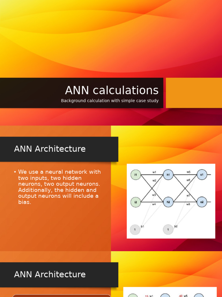 ANN Example Calculation and Backpropagation | PDF | Cognitive Science ...