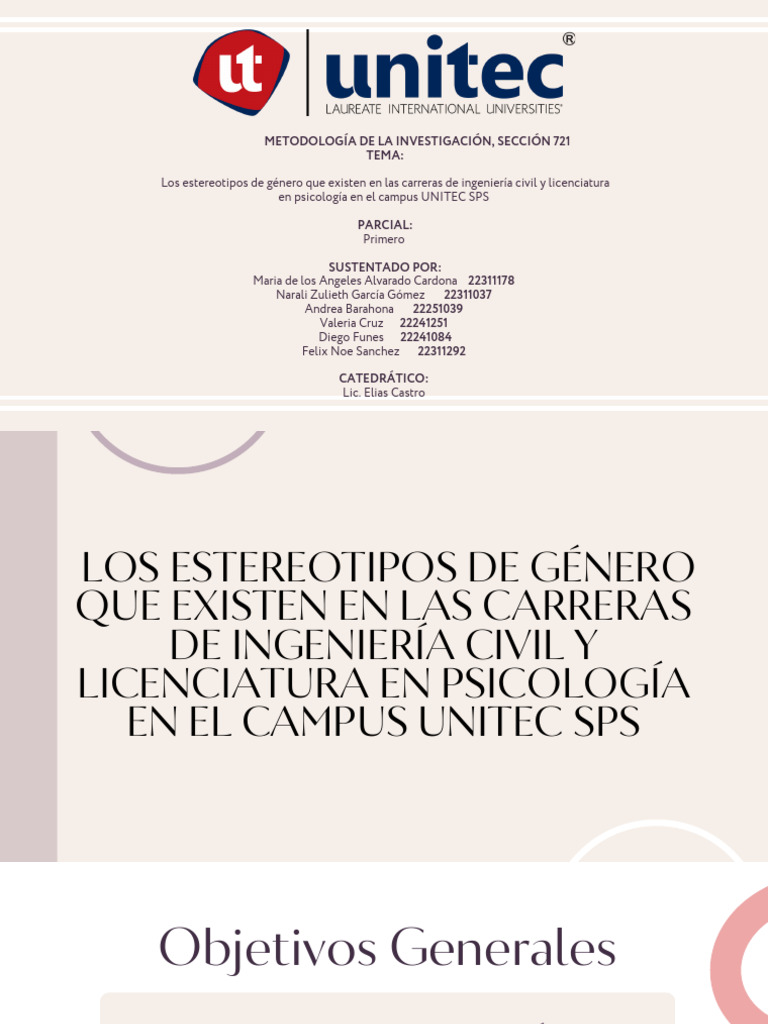 Estereotipos de Género en Ingeniería y Psicología | PDF | Estereotipos ...