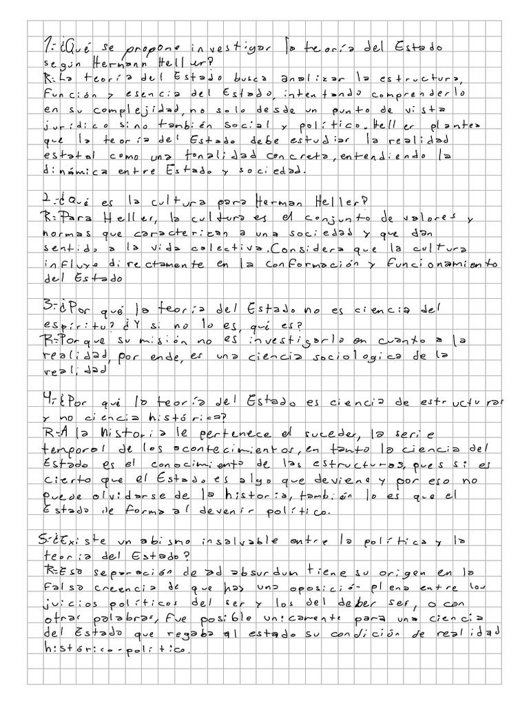 Preguntas Hermann Heller | PDF