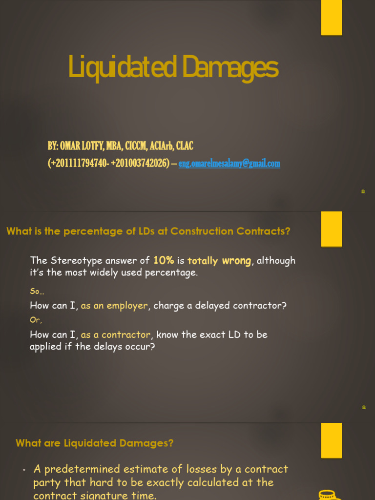 Understanding Liquidated Damages in Contracts | PDF | Liquidated ...