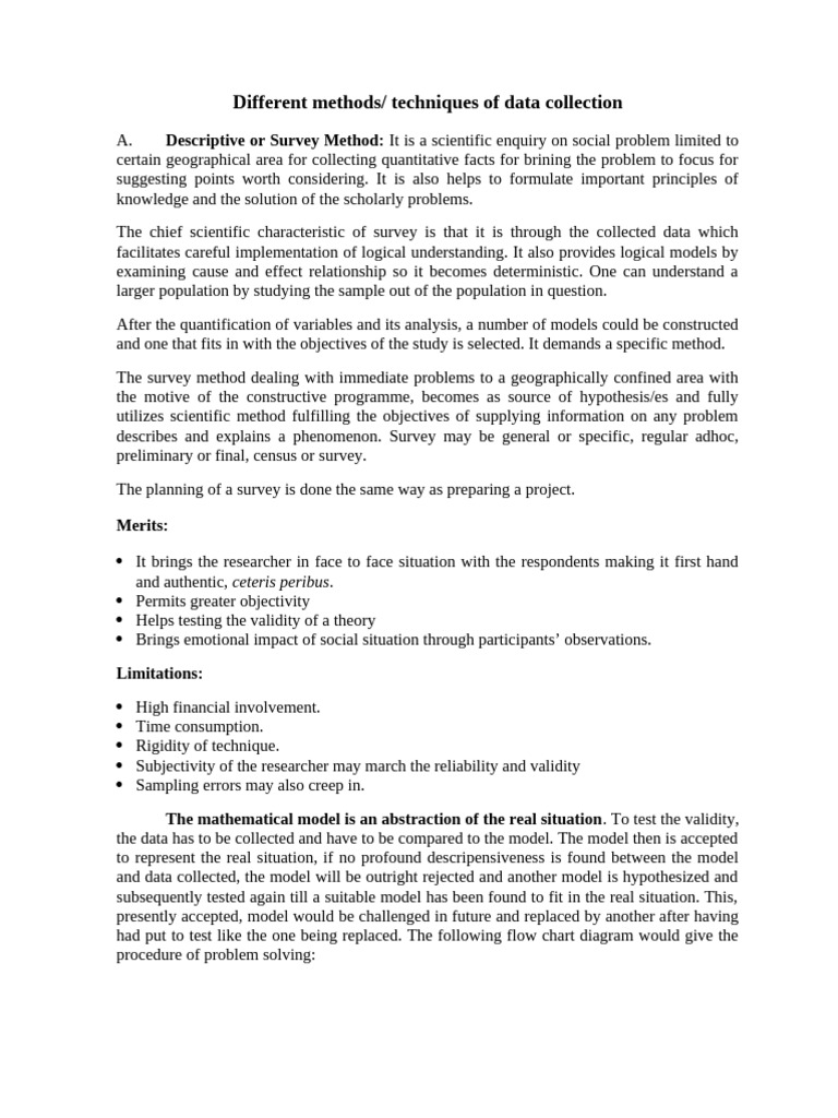 Different Methods Techniques of Data Collection | PDF | Statistics ...