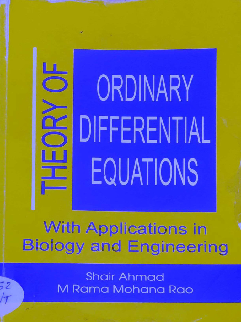 ODE - Ahmad & M Rao | PDF